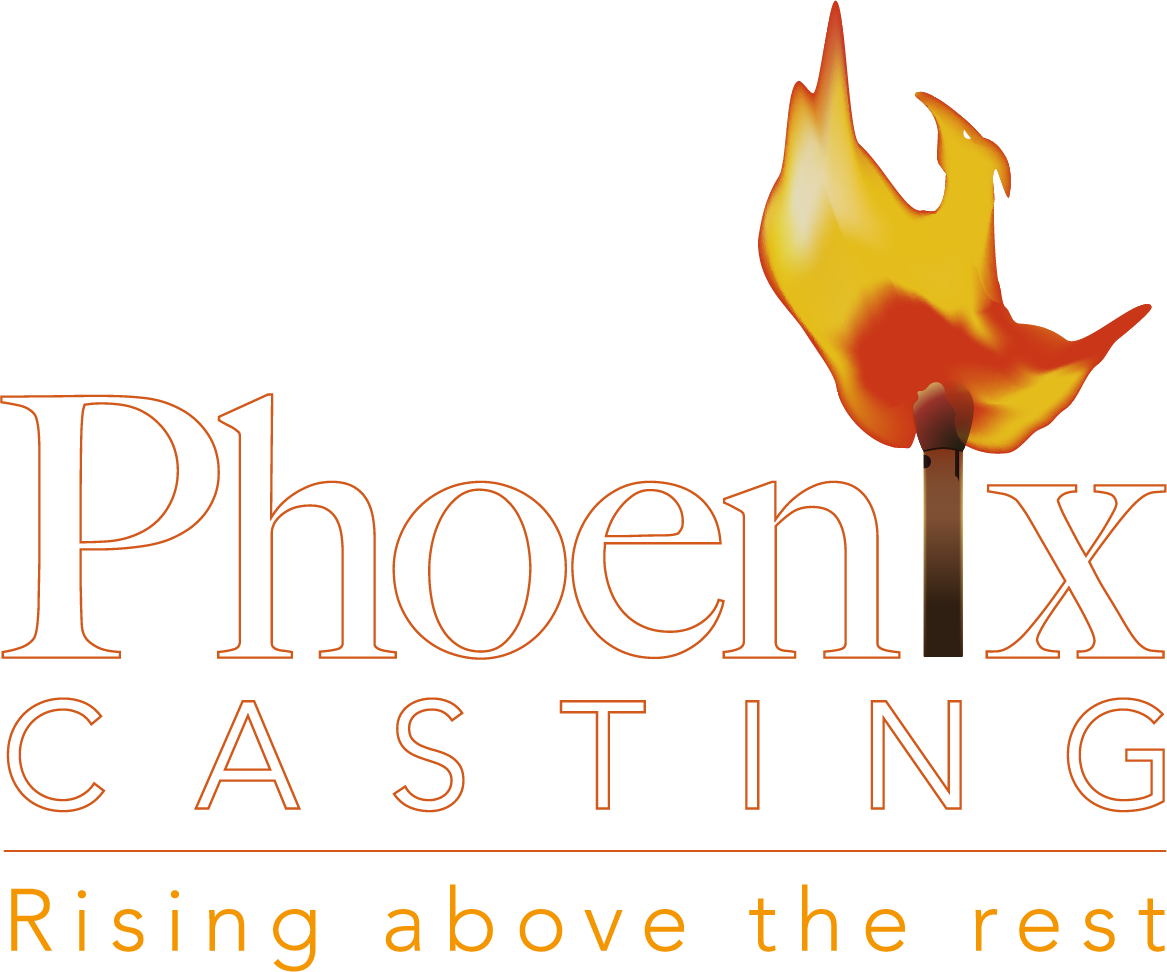 Phoenix Casting Logo with Strapline